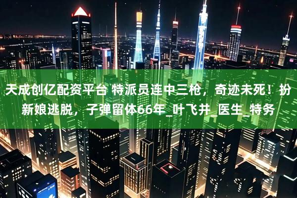 天成创亿配资平台 特派员连中三枪，奇迹未死！扮新娘逃脱，子弹留体66年_叶飞并_医生_特务
