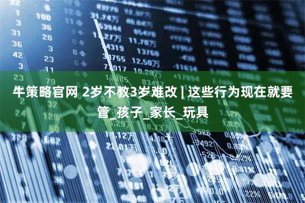 牛策略官网 2岁不教3岁难改 | 这些行为现在就要管_孩子_家长_玩具