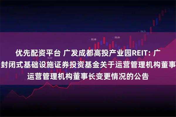 优先配资平台 广发成都高投产业园REIT: 广发成都高投产业园封闭式基础设施证券投资基金关于运营管理机构董事长变更情况的公告