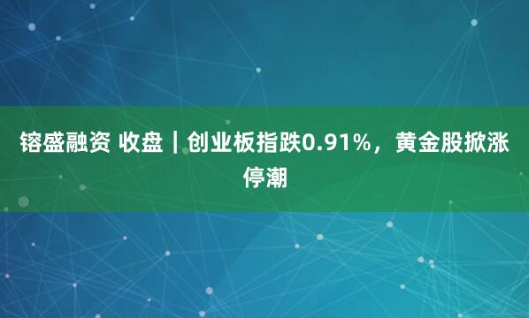 镕盛融资 收盘｜创业板指跌0.91%，黄金股掀涨停潮